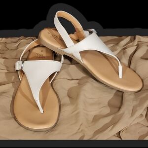 Time and Tru Sandals - Bone (Off White/Cream) - Women's 8